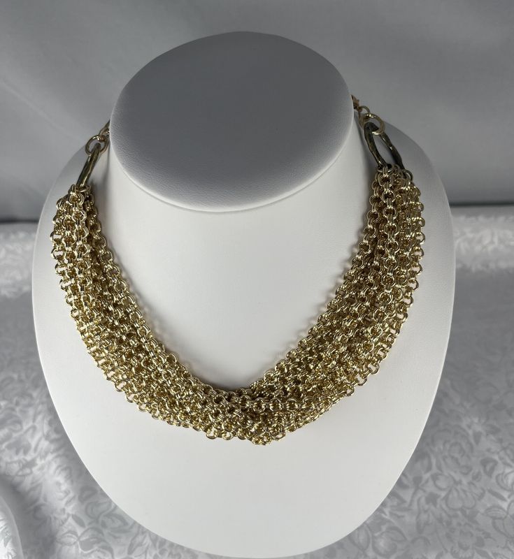 Gold Chunky Multi Layer Necklace