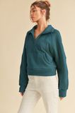 Kenzie Half Zip - Teal