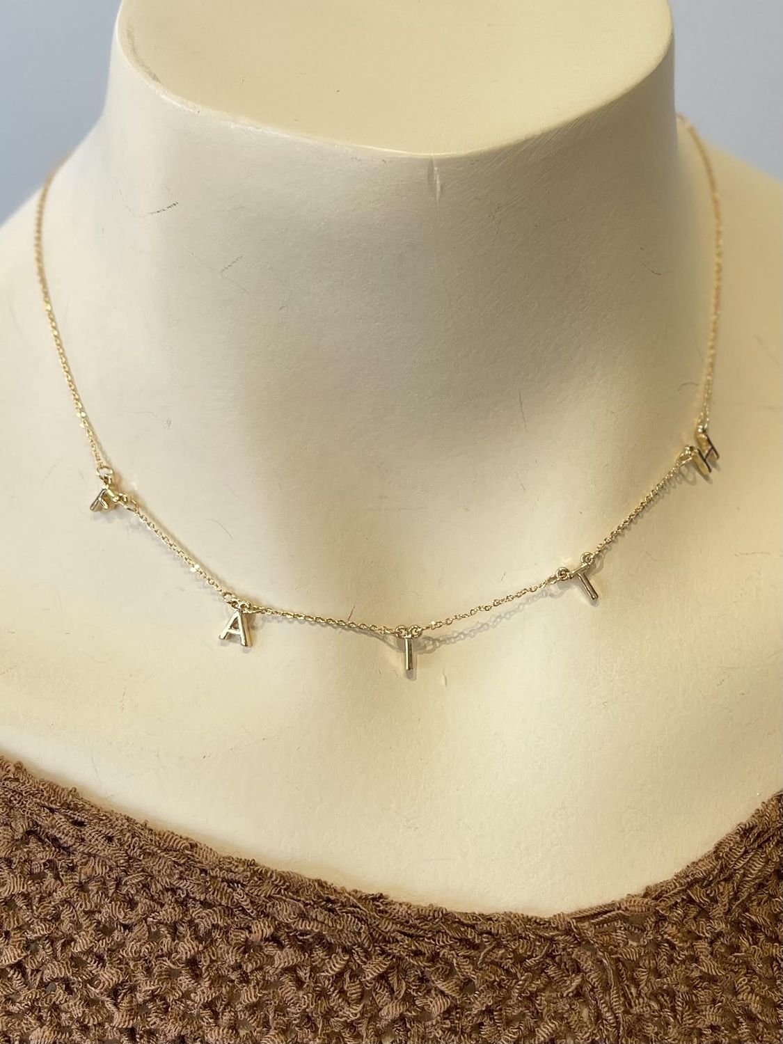 Gold Faith Necklace