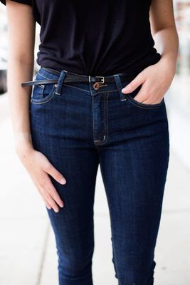 Super Skinny Belt - Black