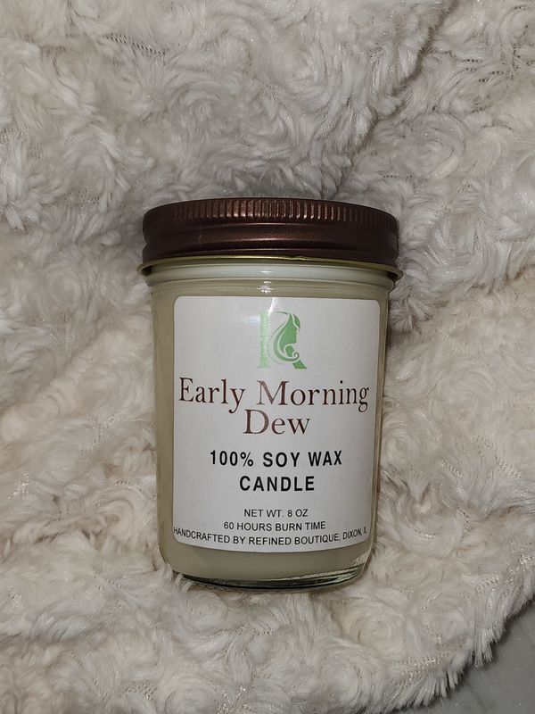 Early Morning Dew 8 oz. Jar Candle