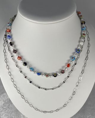 Colorful Beaded Layered Necklace