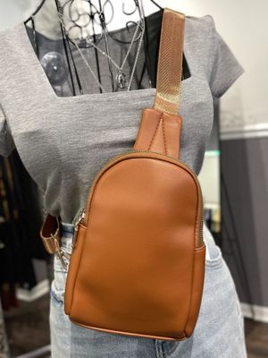 Small Casual Sling Bag - Caramel