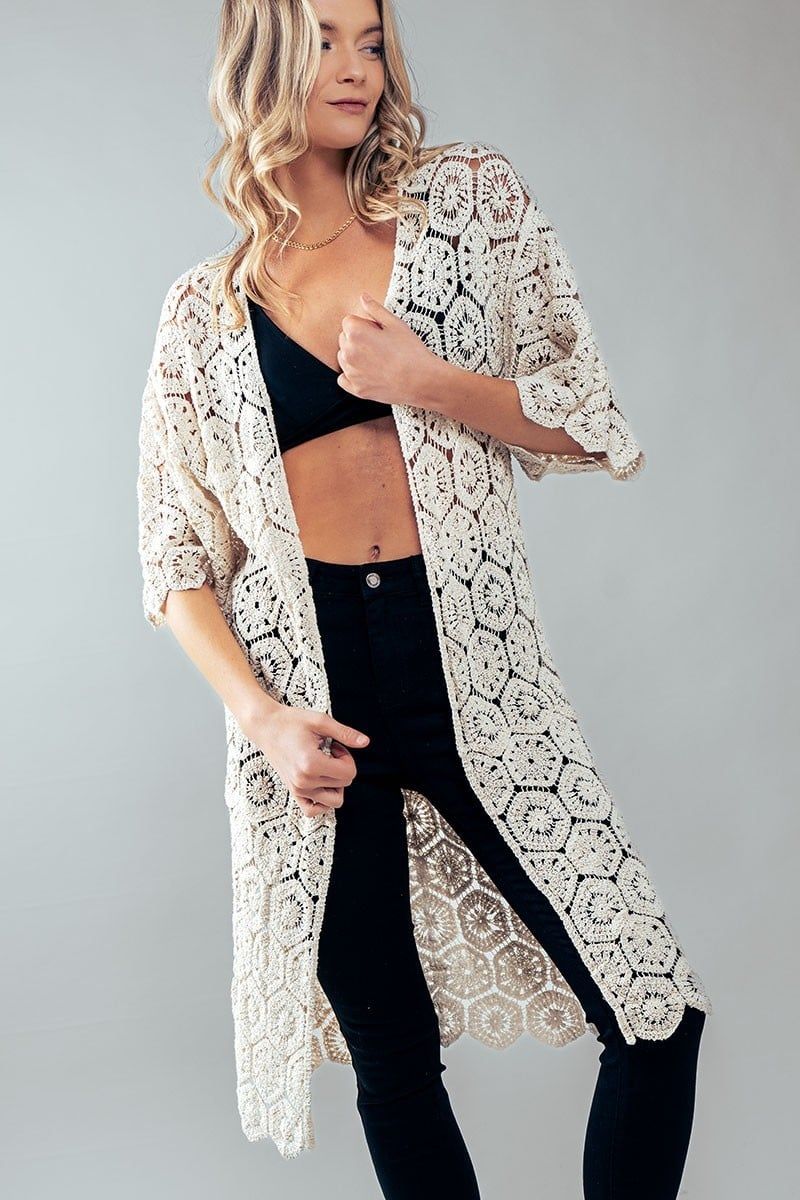 Alisha Crochet Kimono