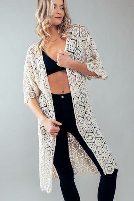 Alisha Crochet Kimono