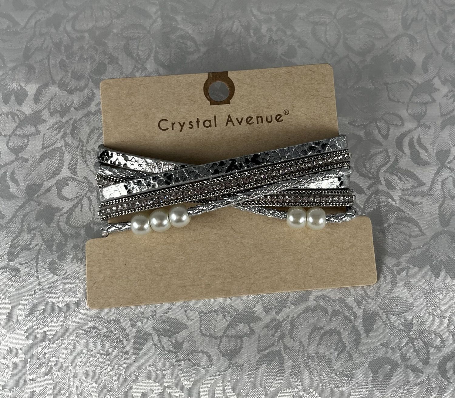 Silver Snake Print Wrap
