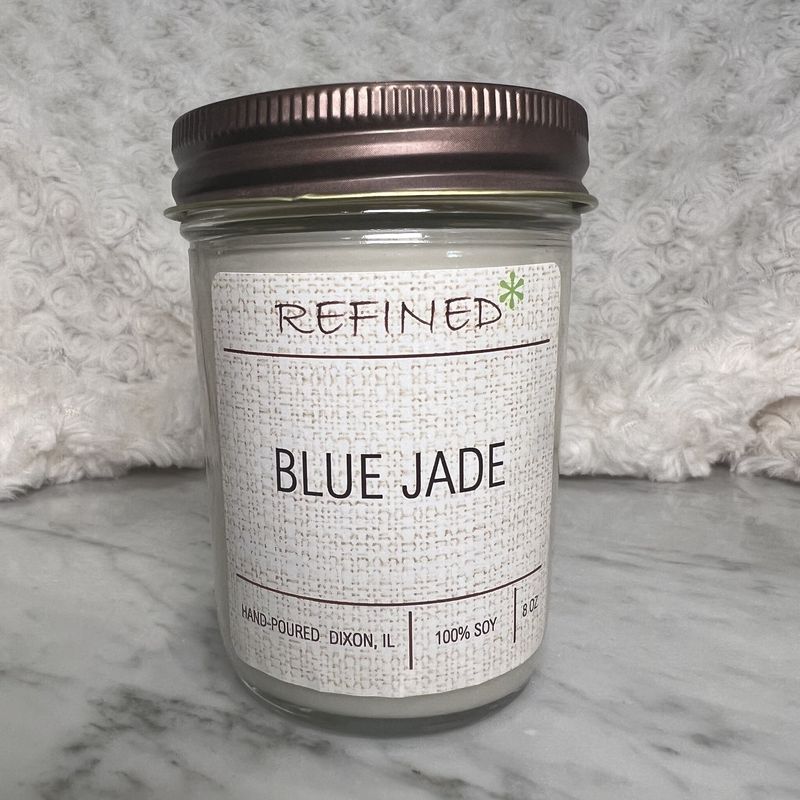 Blue Jade Candle