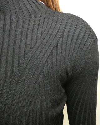 Vickie Mock Neck Dress - Black