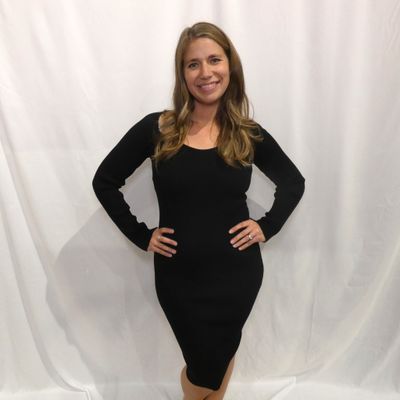 Mariana Knit Bodycon Dress - Black
