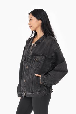 Katy Denim Jacket - Charcoal