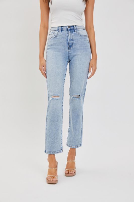 Cassie Straight Leg Jeans - Light