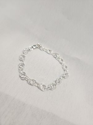 Silver Textured Bracelet