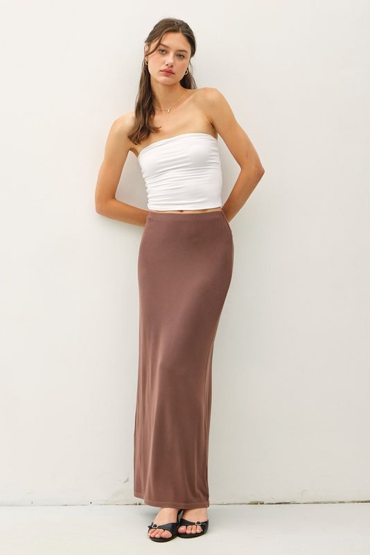 Maxi Pencil Skirt - Choco