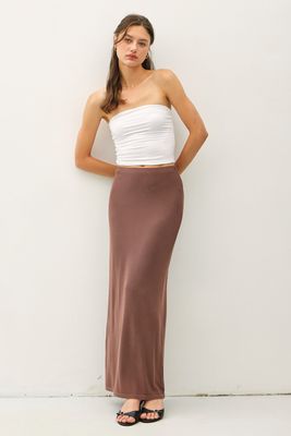 Maxi Pencil Skirt - Choco