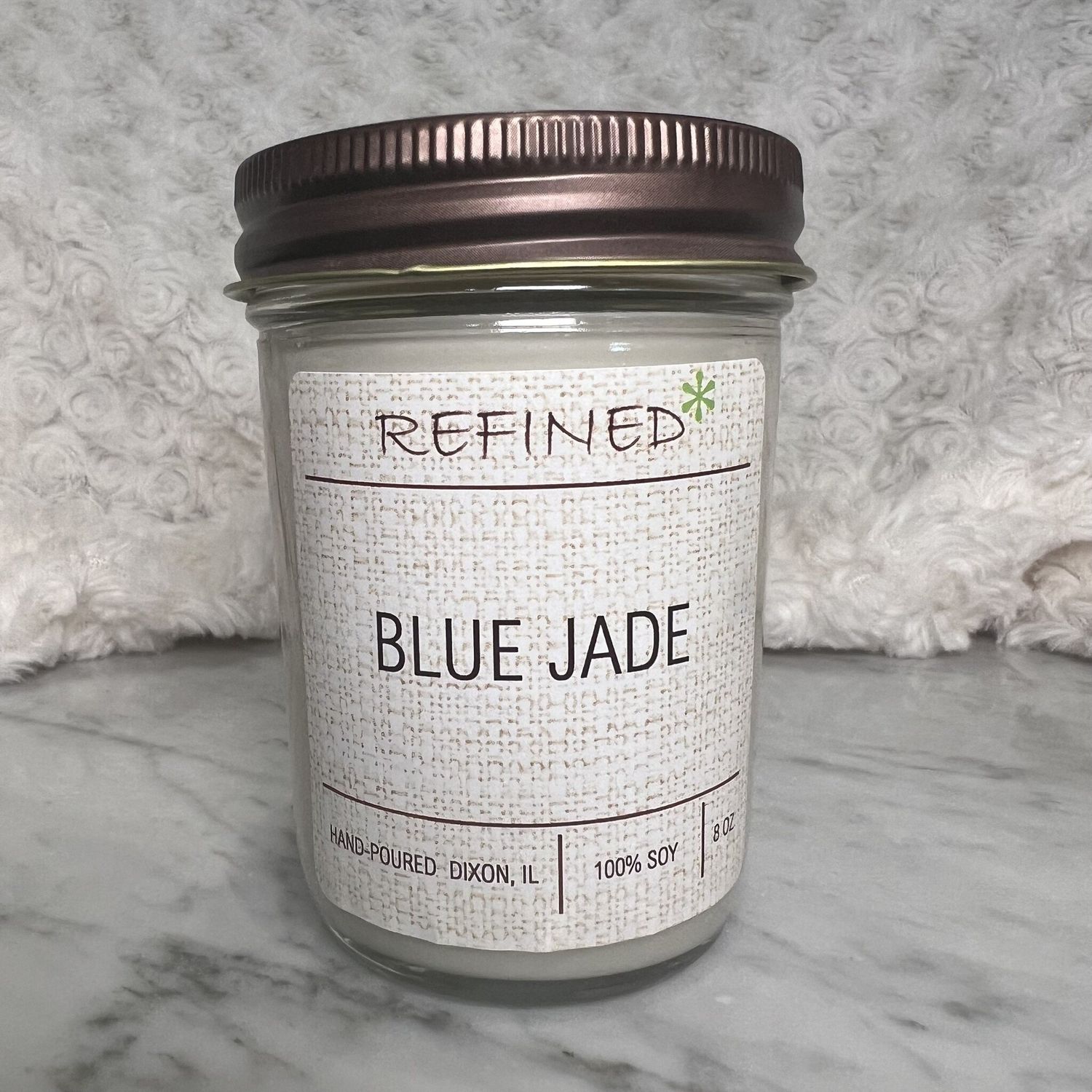 Blue Jade Candle, Color: 8oz Jar