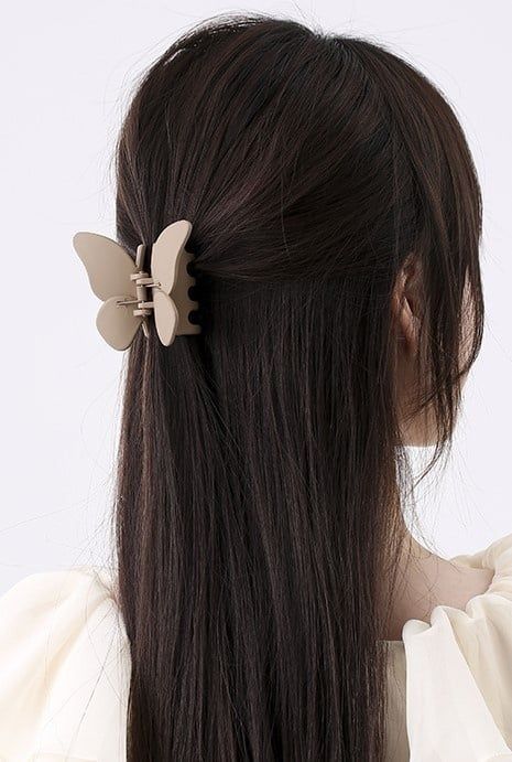 Butterfly Claw Clip, Color: Clay Beige