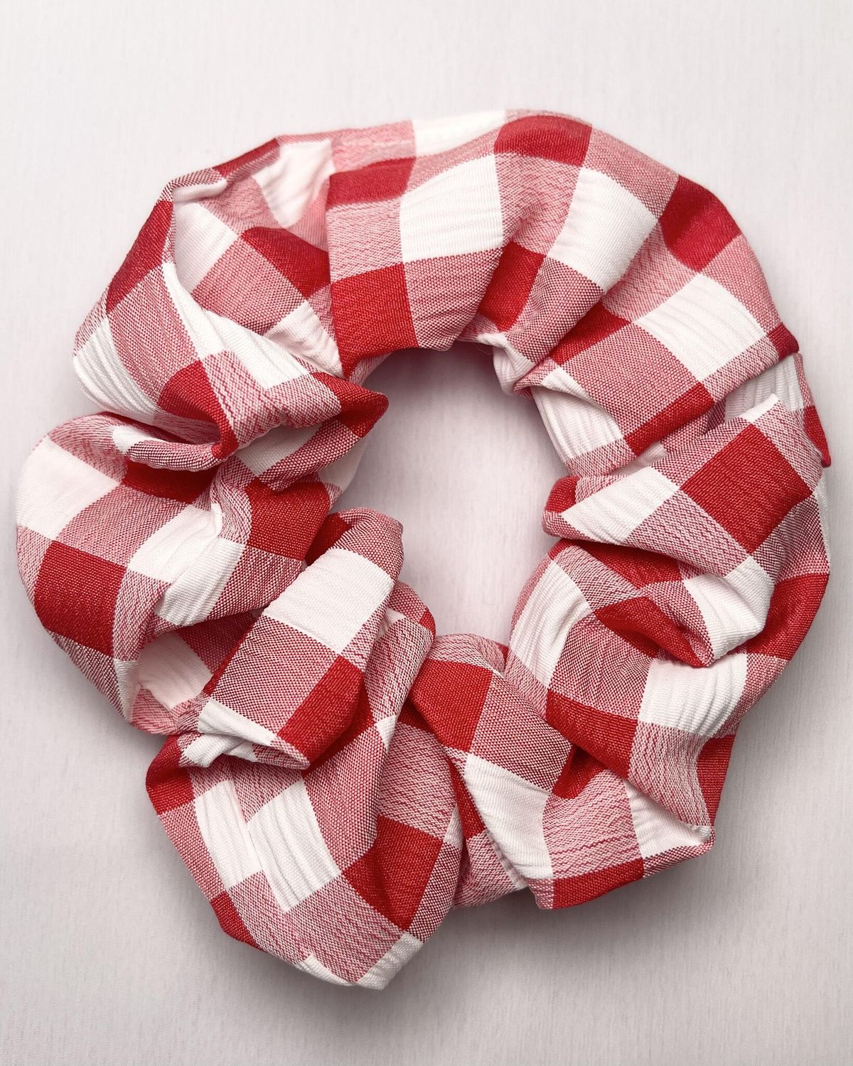 Colorful Scrunchies, Color: Red Plaid