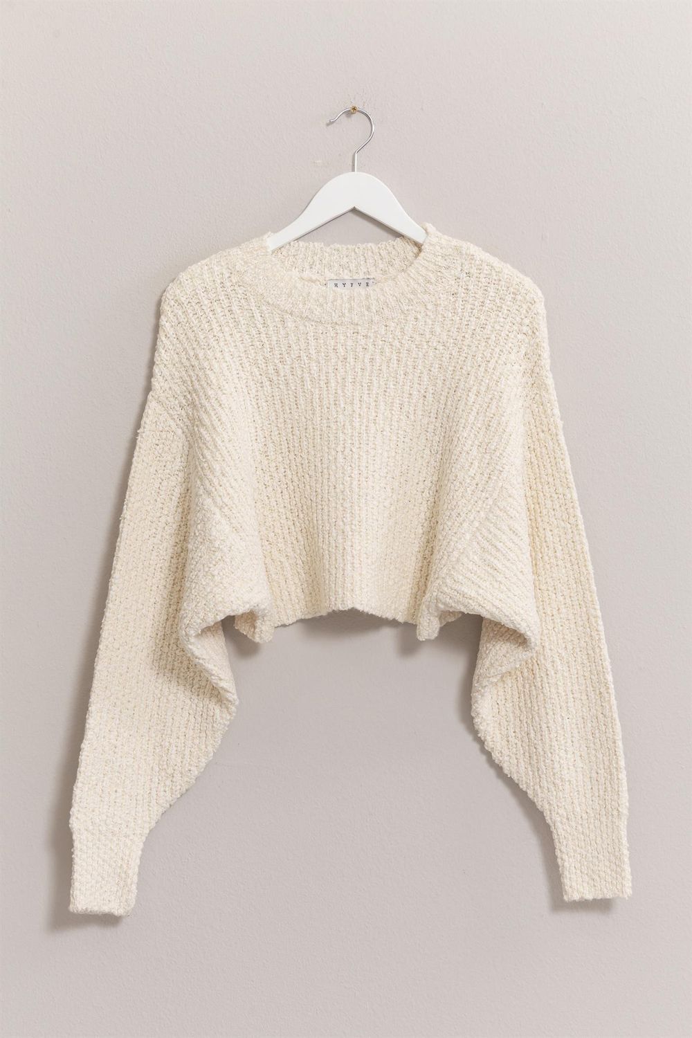 Kylie Popcorn Knit Sweater - Cream