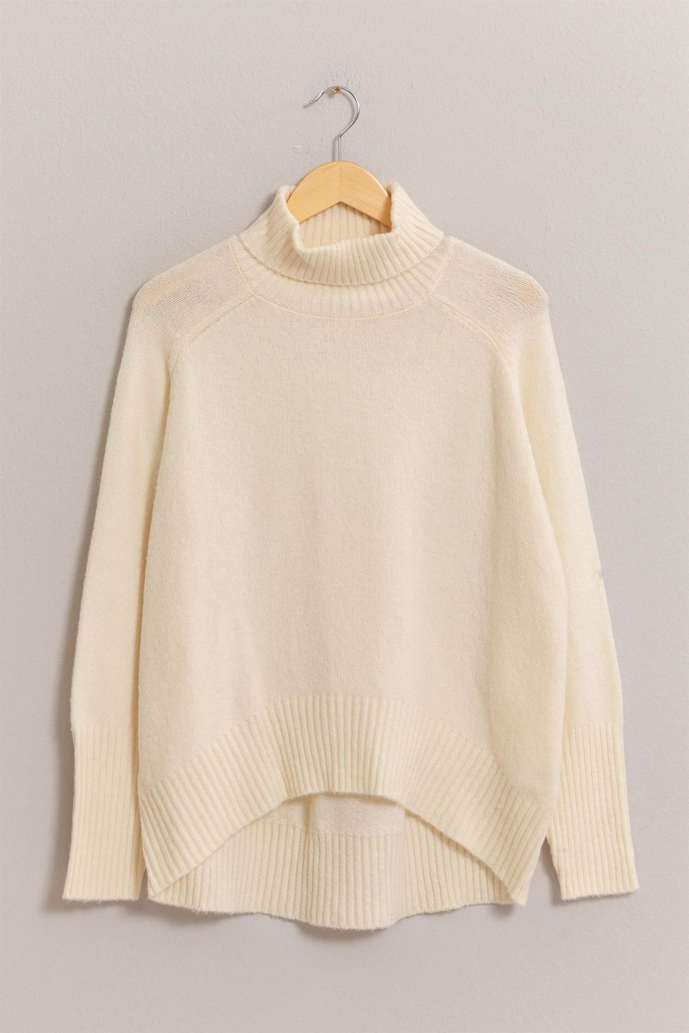 Maggie Oversized Turtleneck - Cream