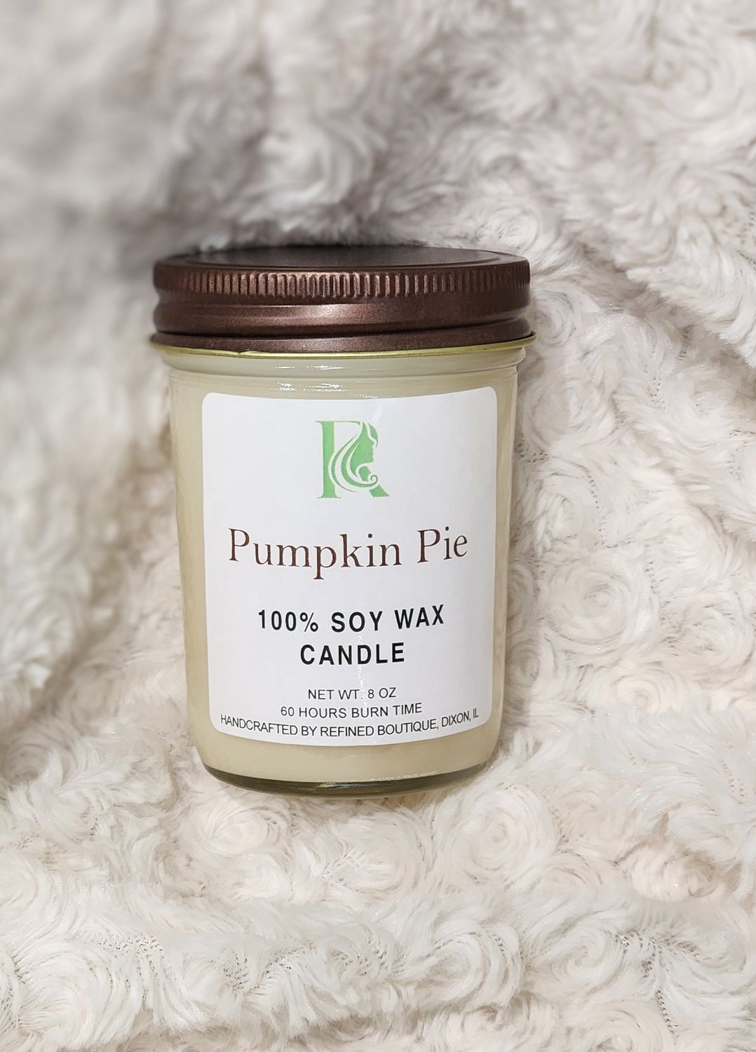 Pumpkin Pie Candle 8 oz Jar
