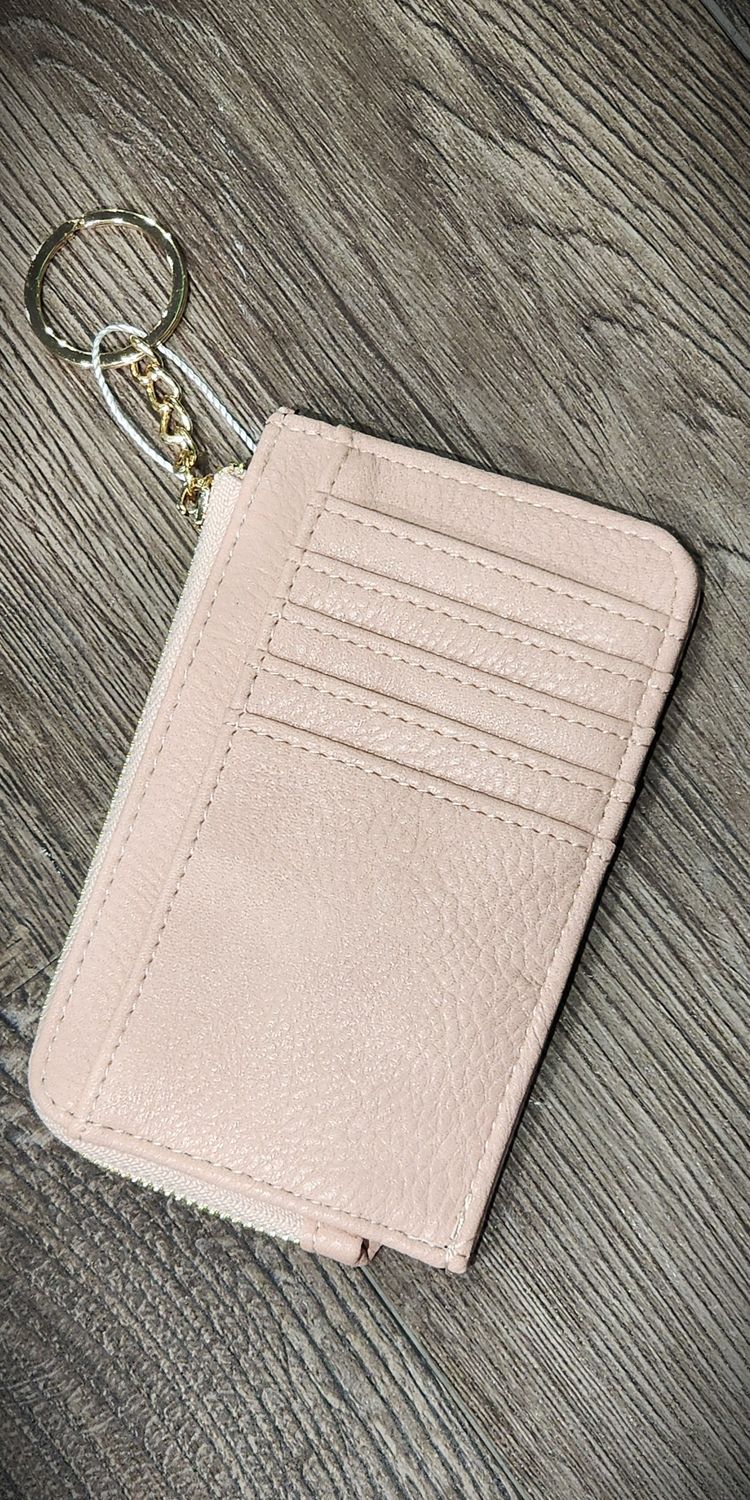 Keyring Wallet, Color: Blush