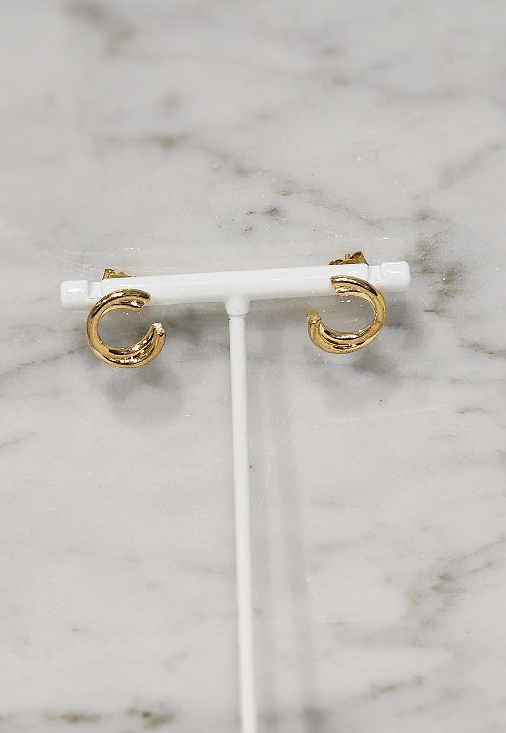 C Shaped Post Earrings
