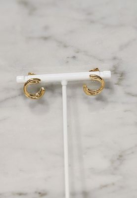 C Shaped Post Earrings