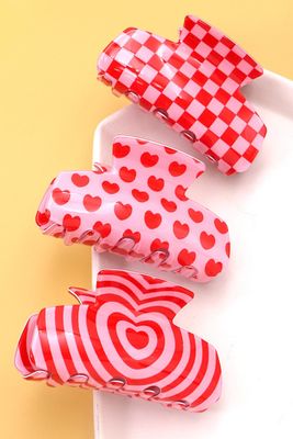 Valentines Claw Clip