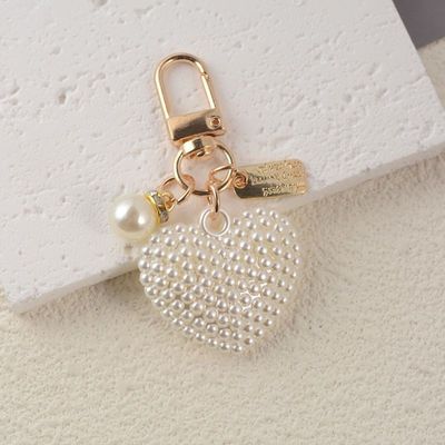 Pearl Heart Keychain