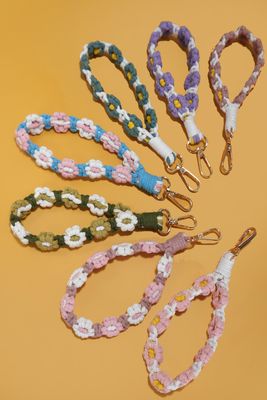 Flower Wrist Keychain