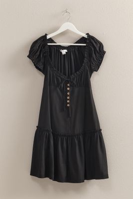 Lainey Linen Dress - Black