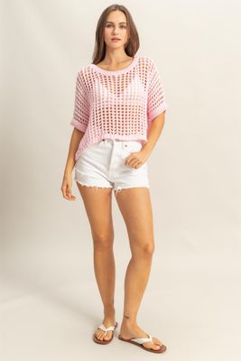 Blake Knit Top - Pink