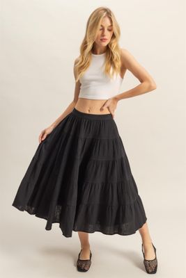 Lucy Maxi Skirt - Black