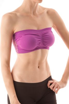 Bandeau with Lace Back - Beige