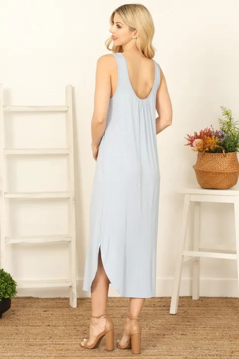 Tara Maxi Dress - Blue