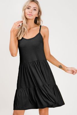 Kylie Casual Dress - Black