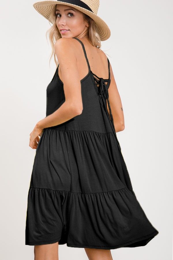 Kylie Casual Dress - Black