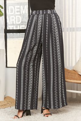 Mikayla Wide Leg Pants - Navy