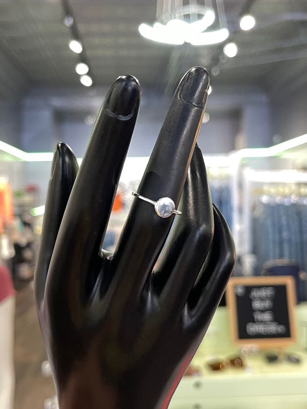 Silver Circle Ring - 6