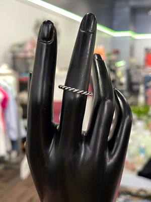 Silver Twisted Ring - 7
