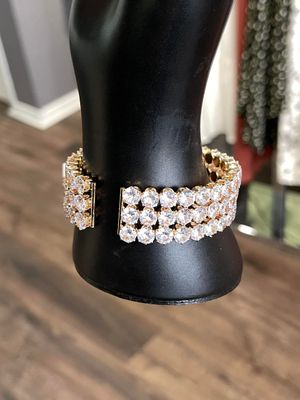 3 Row Gem Bracelet