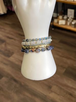 Blue &amp; Gold Bead Bundle