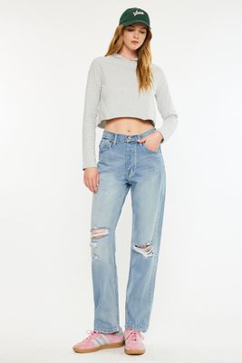 Karly Ultra High Rise 90's Boyfriend Jeans