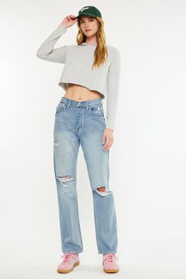 Karly Ultra High Rise 90&#39;s Boyfriend Jeans
