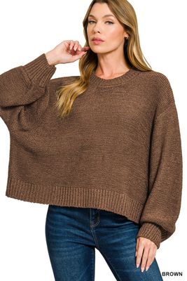 Julie Oversized Sweater - Brown