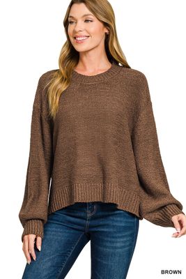 Julie Oversized Sweater - Brown