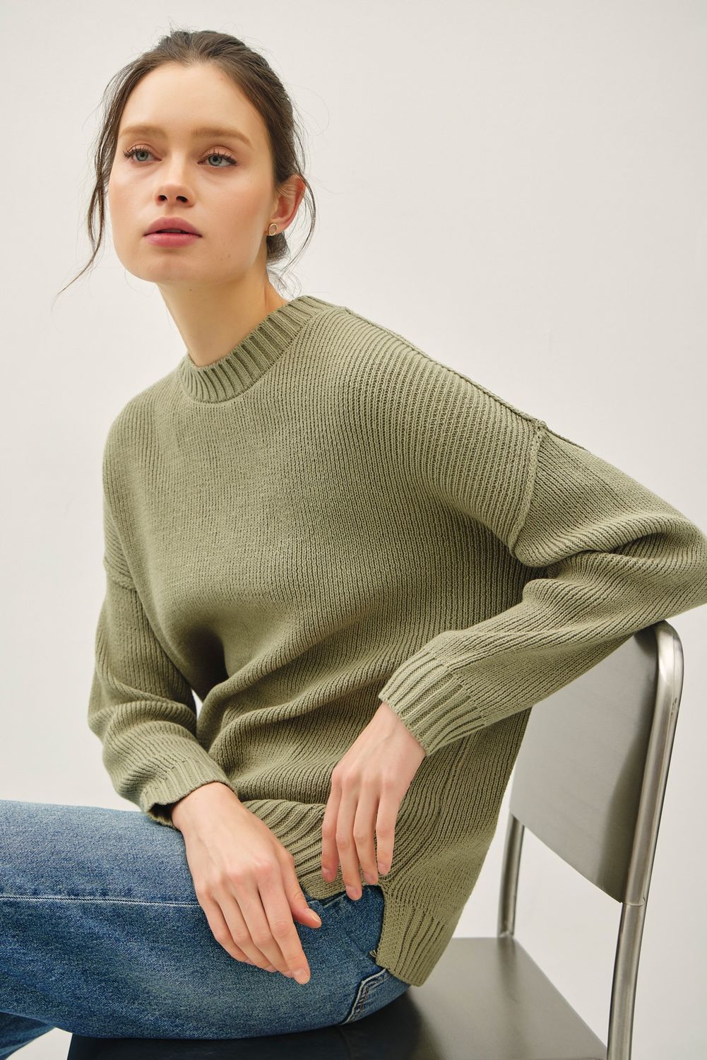 Amara Oversized Sweater - Fern