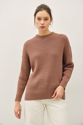 Amara Oversized Sweater - Mocha