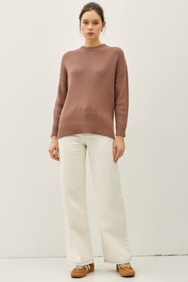 Amara Oversized Sweater - Mocha