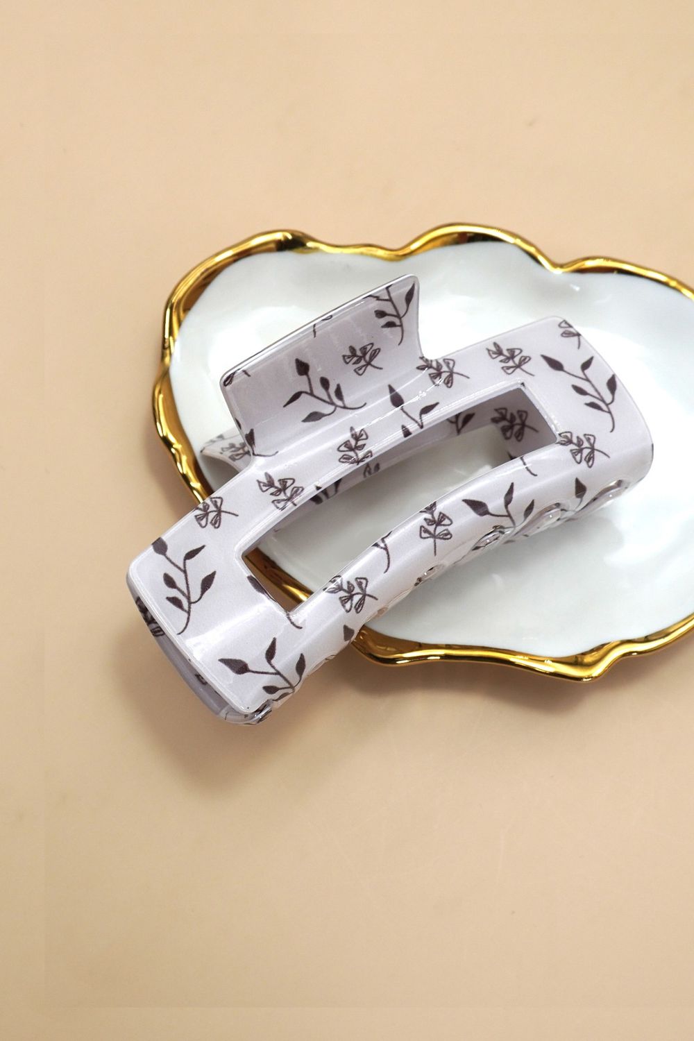 Floral Claw Clip